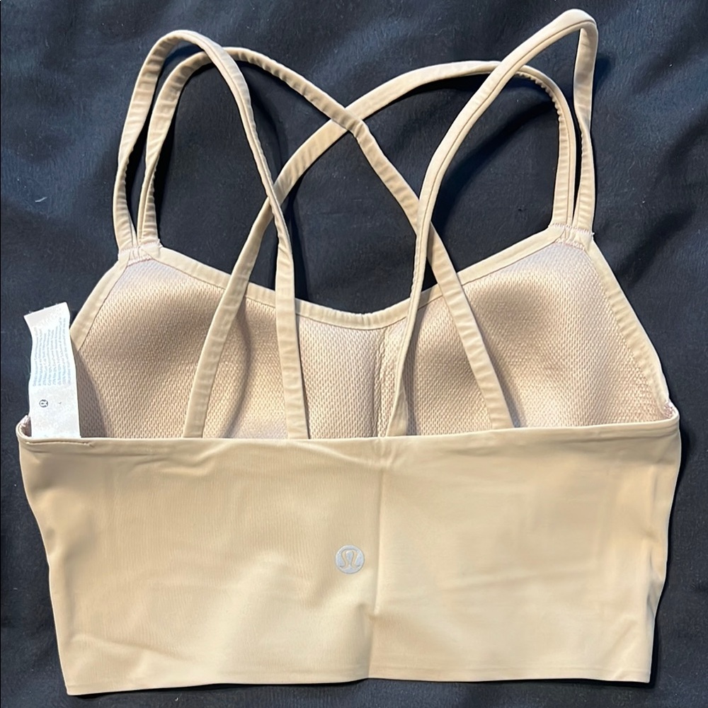 Lululemon Women's Beige Strappy Bralette - Picture 2 of 3